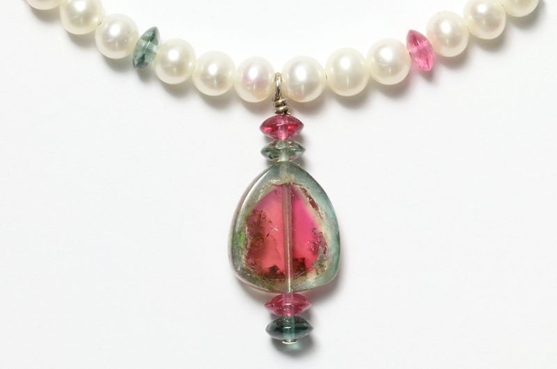 Tourmaline/ss Necklaces